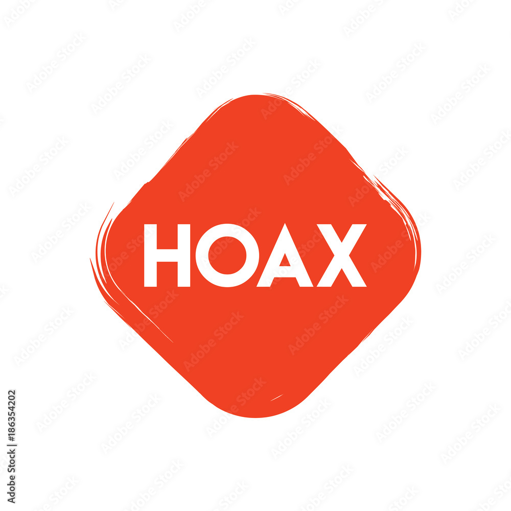 Hoax Label Vector Template Design Hoax Label Vector Template Design