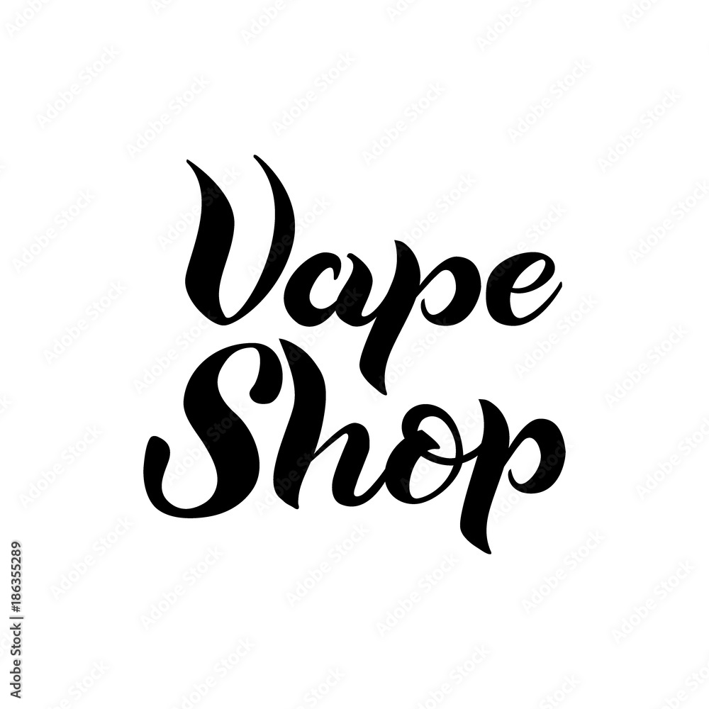 Lettering Vape Shop. Vector illustration. Lettering Vape Shop. Vector illustration.