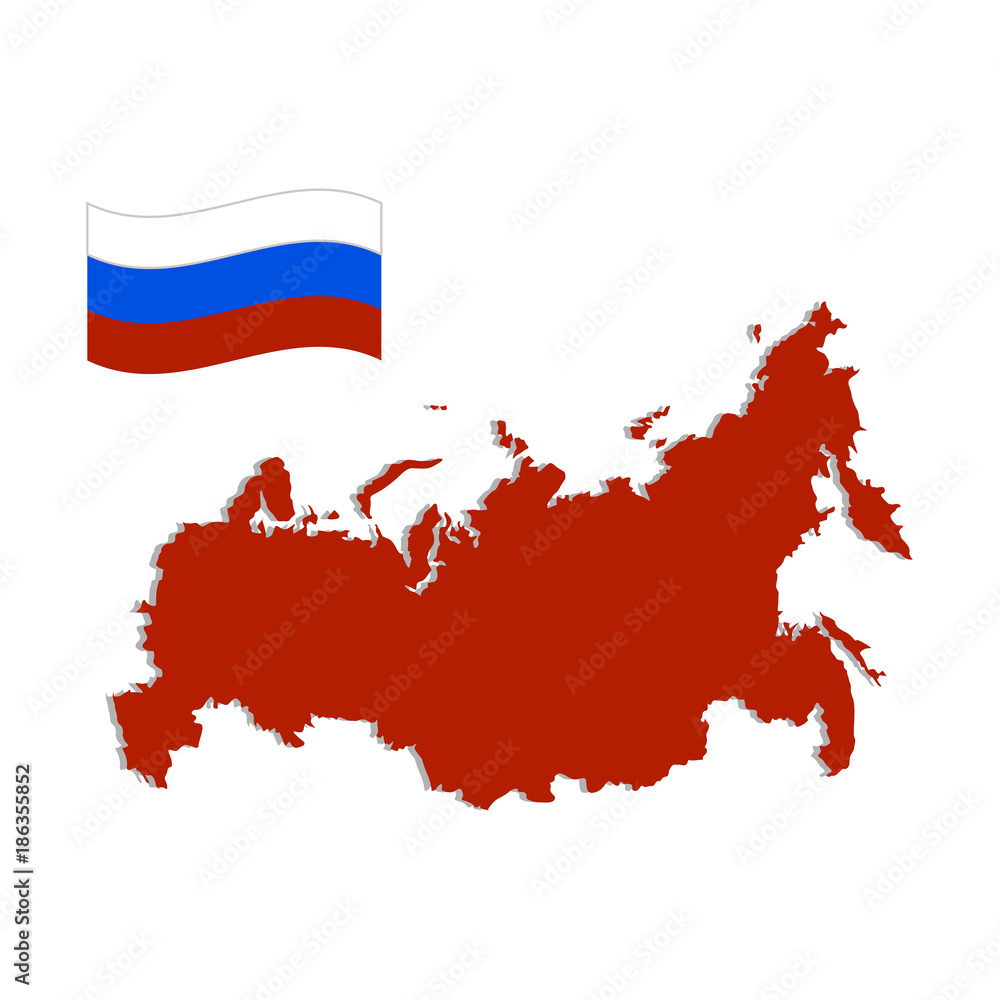 Fototapeta premium Abstract country map