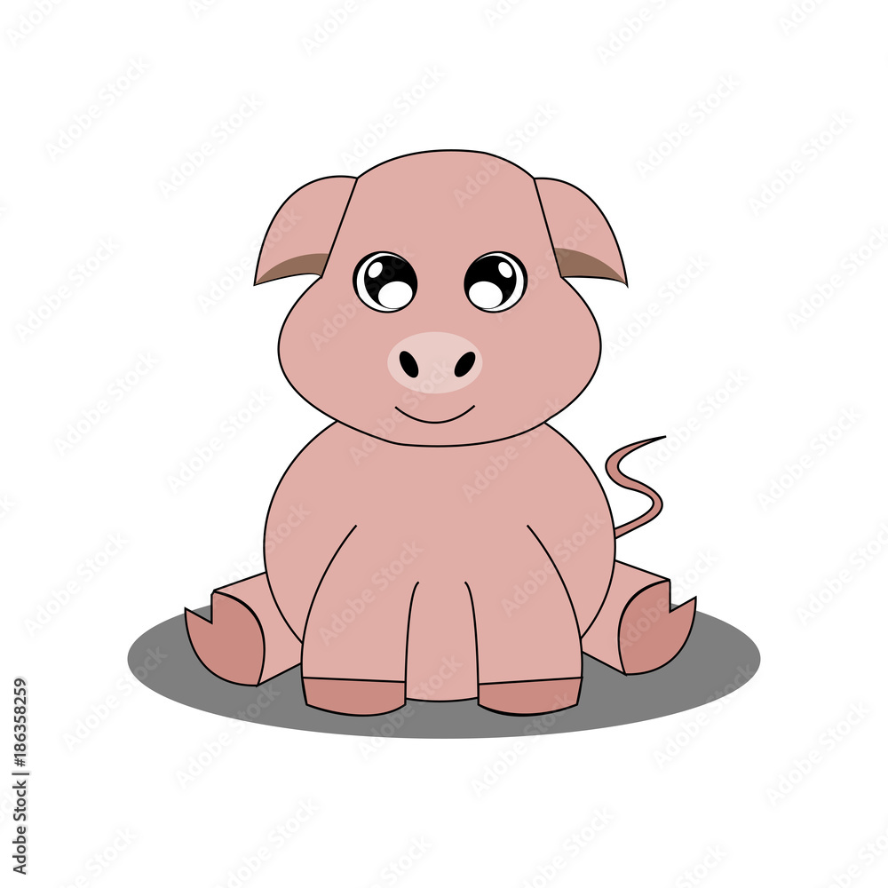 Fototapeta premium Abstract cute animal