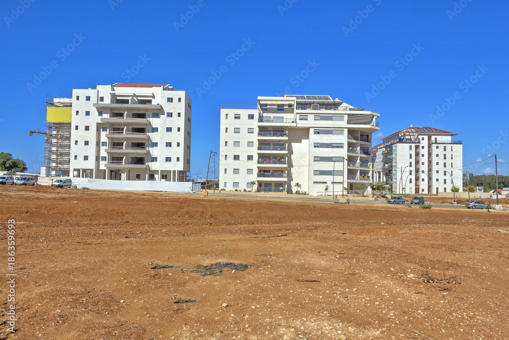 Construction of a residential area.