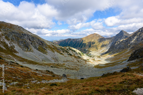 slovakian carpathian mountains in autumn.