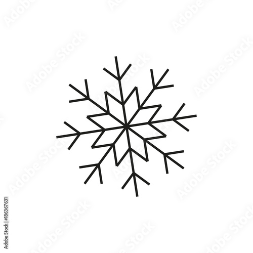Snowflake of winter icon