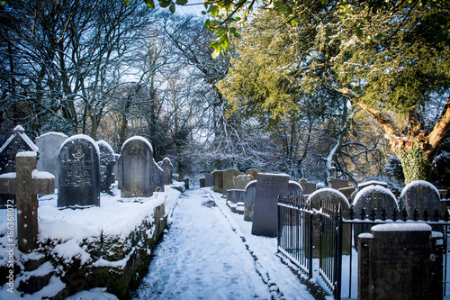Winster Churchyard in Snow