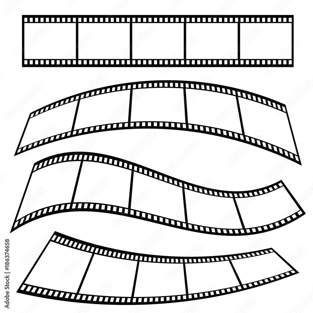 film tape roll movie illustration