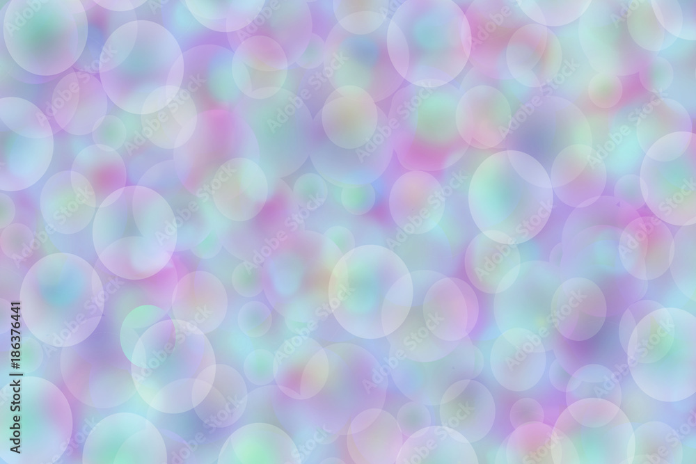 blurry background with soap bubbles
