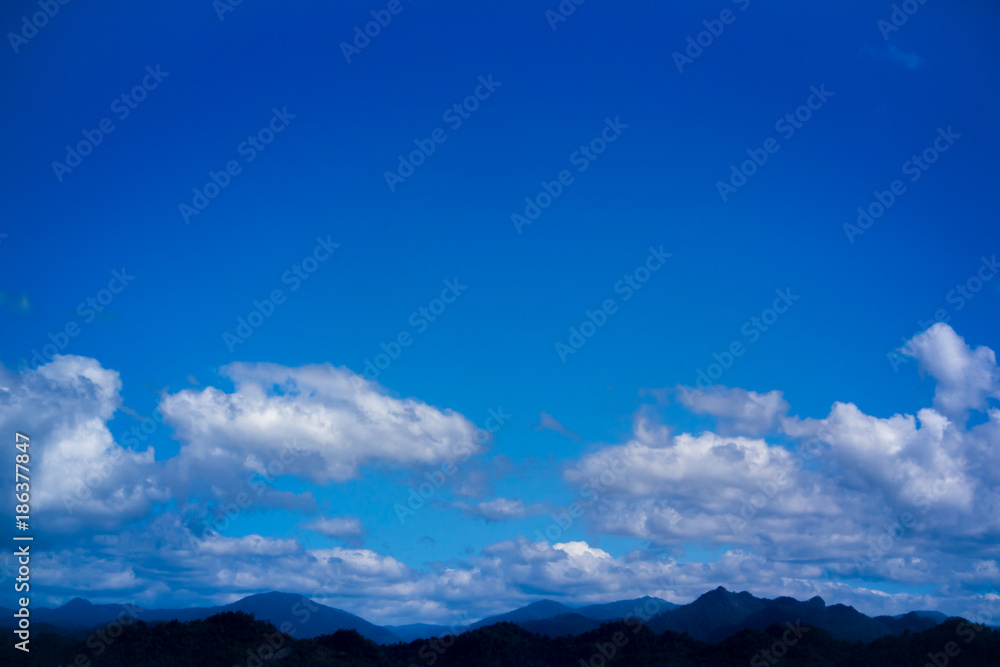 Bule sky mountain cloud