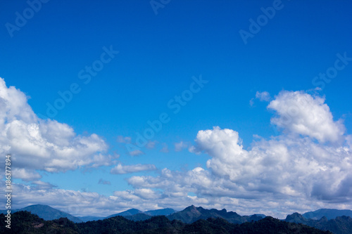 Bule sky mountain cloud