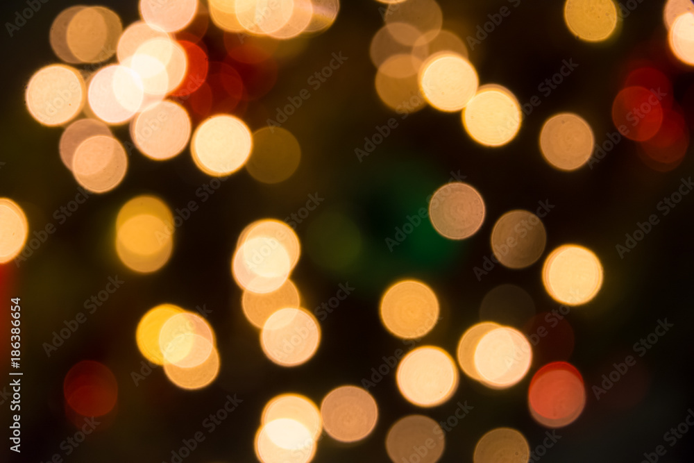 Abstract defocused christmas light background
