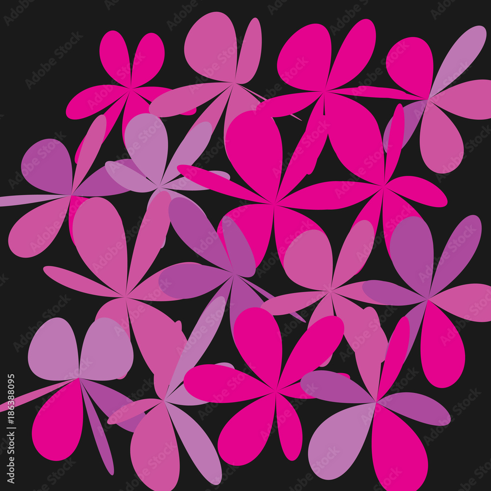 Abstract Whimsical Flower Background Abstract Whimsical Flower Background