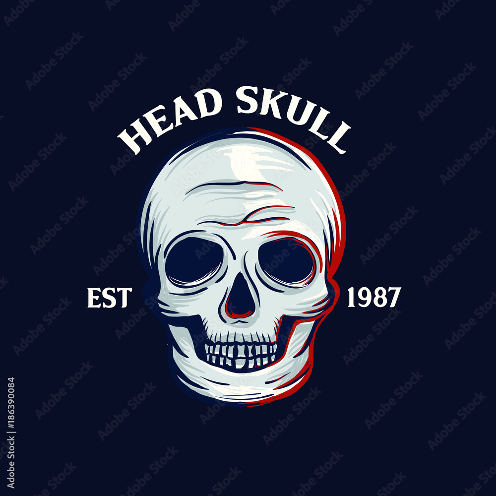 Head Skull Vector 