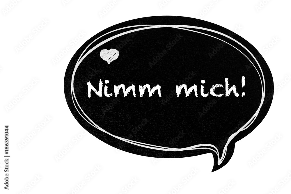Nimm mich! Textblase StockIllustration Adobe Stock