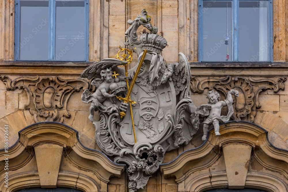 Obraz premium Das alte Rathaus in Bamberg