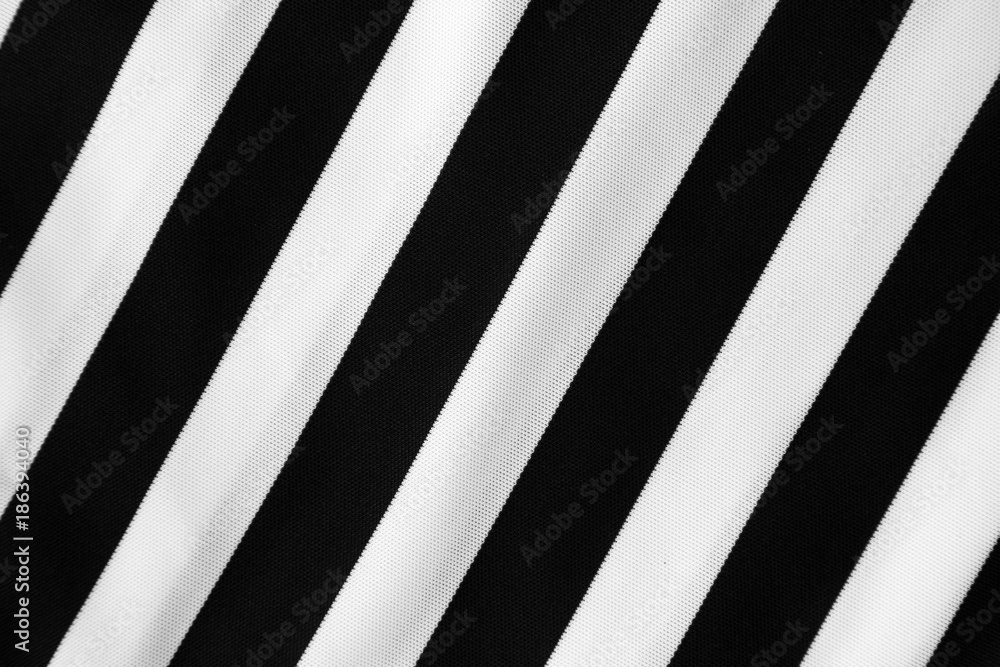 Black and white diagonal striped fabric Black and white diagonal striped fabric