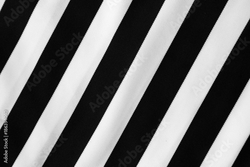 Black and white diagonal striped fabric