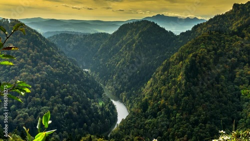 View of the Pieniny Mountains.