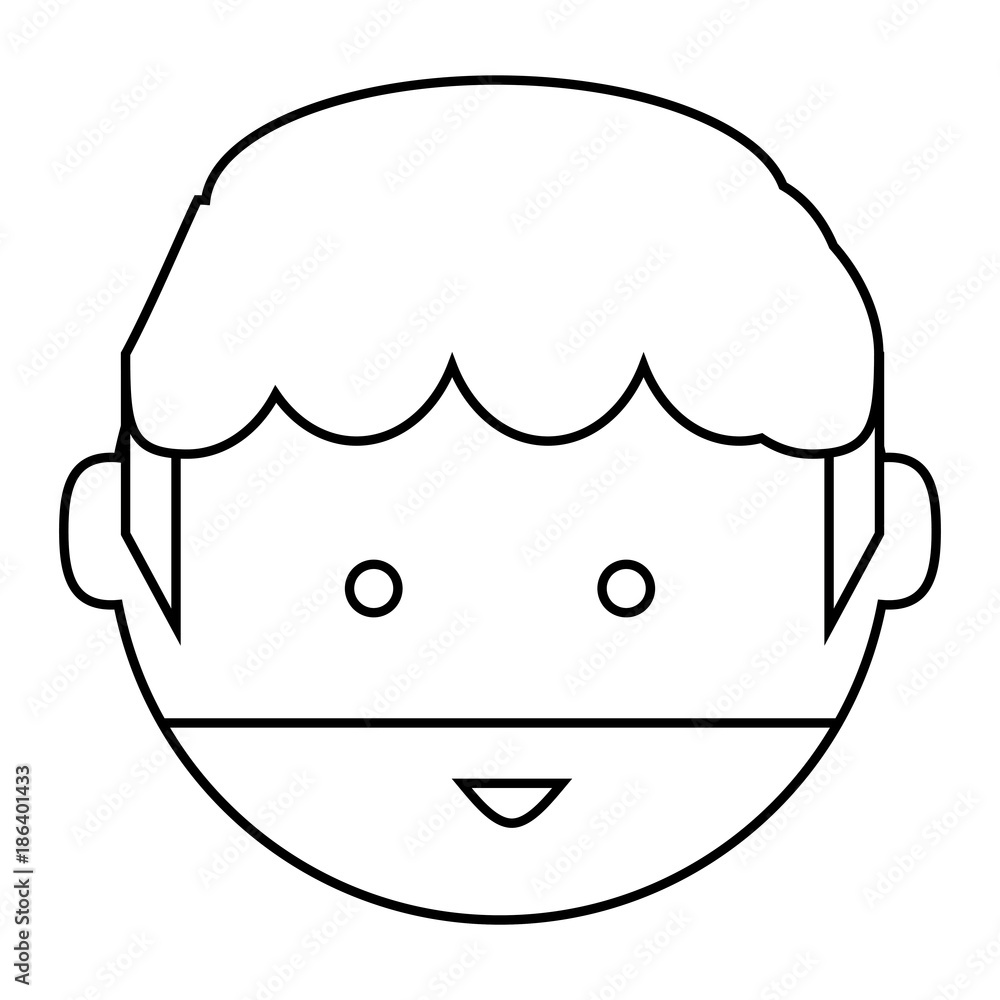 cartoon man face icon cartoon man face icon