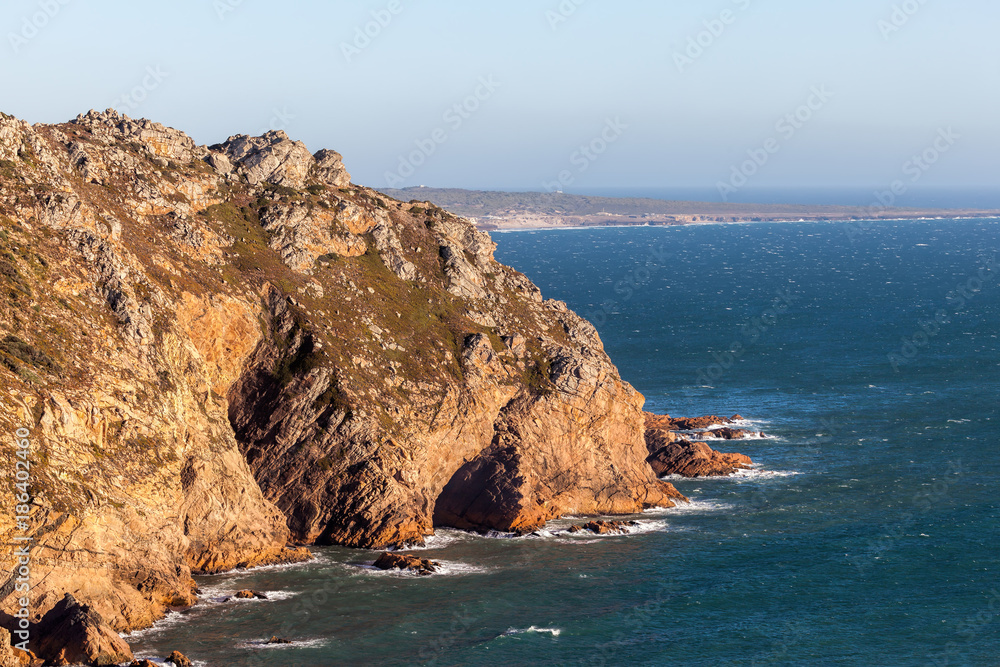 Cape Roca forms the westernmost extent of mainland Portugal, continental Europe and the Eurasian land mass.