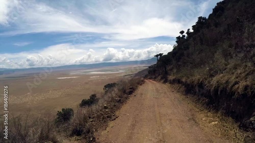 Drive down Ngorongoro crater