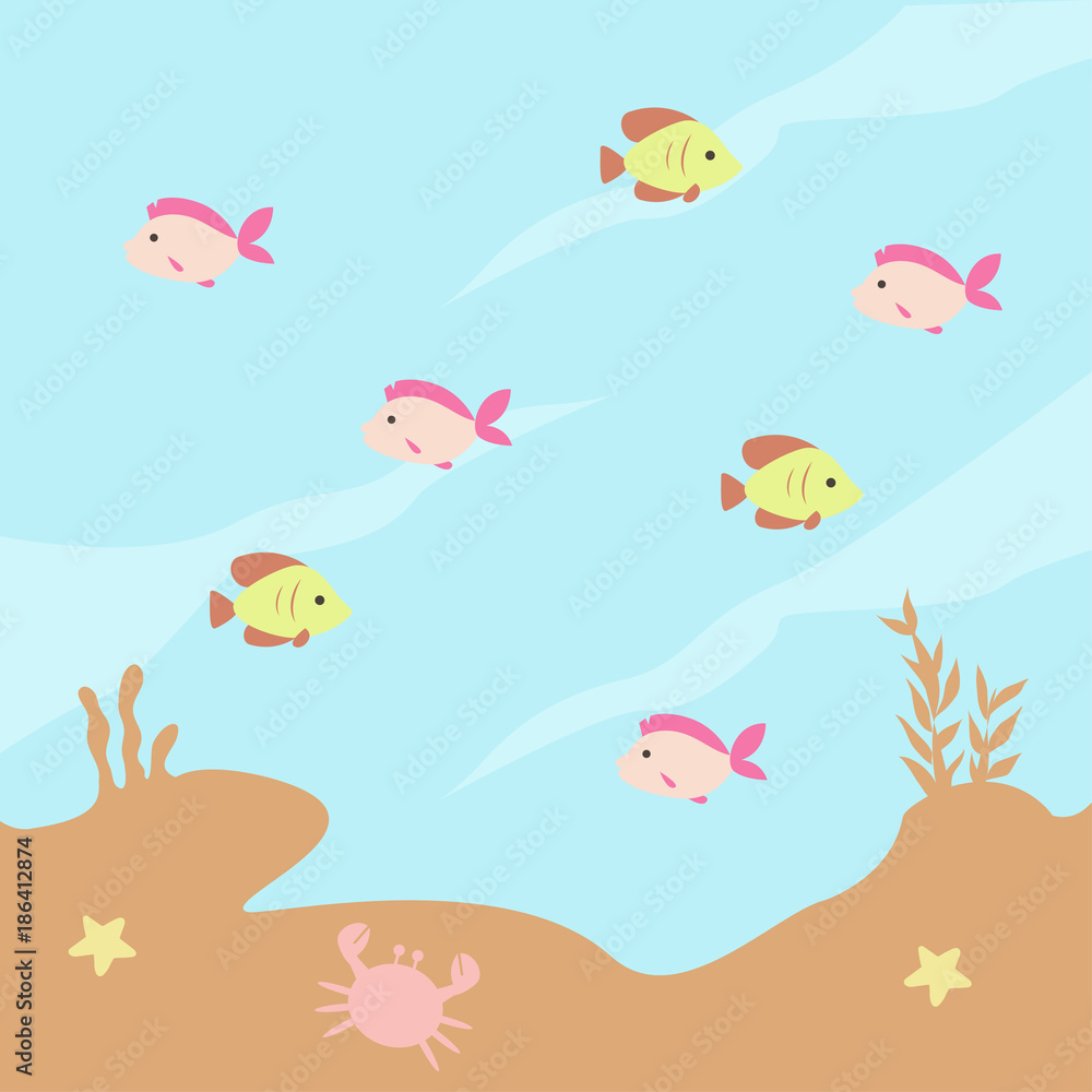 Under Water World Illustration