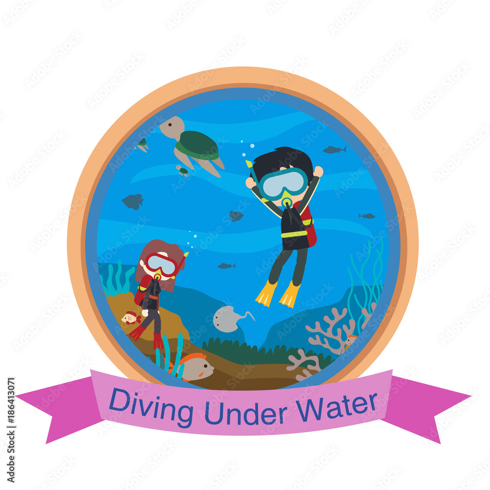 Under Water World Illustration Under Water World Illustration