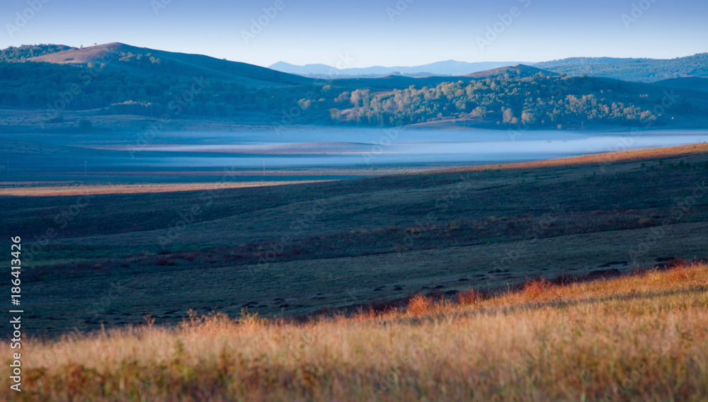 landscape of the Bashang grassland in Hebei, China