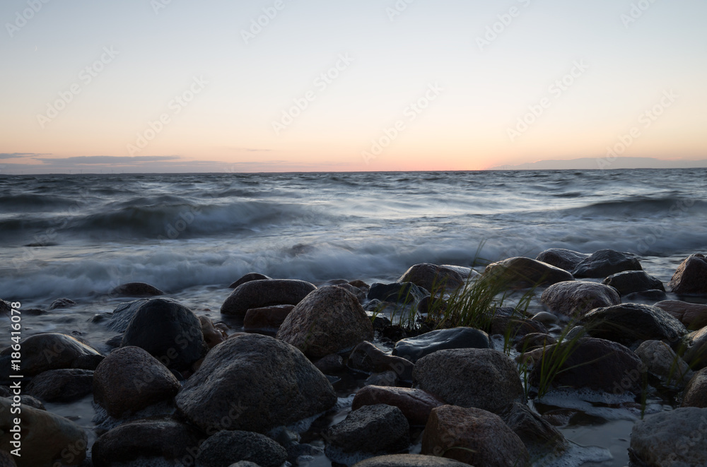 Obraz premium Sunset after a summers day