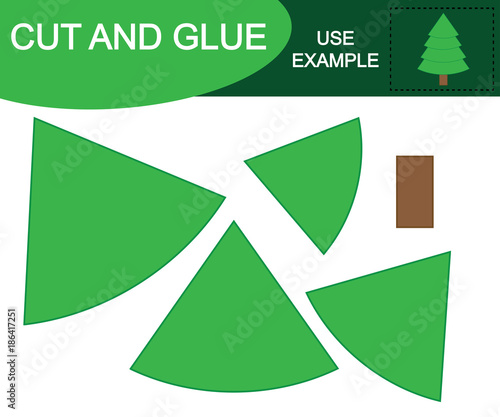 Cut and glue to create Christmas tree.