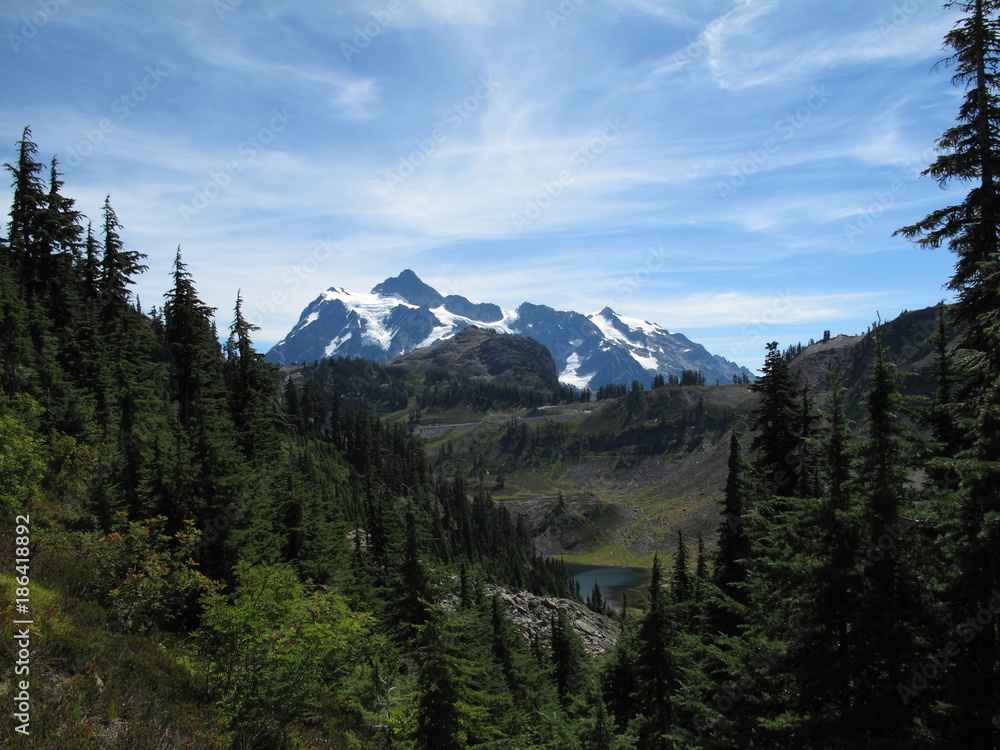 Mt. Shuksan from the Chain Lakes Wilderness area