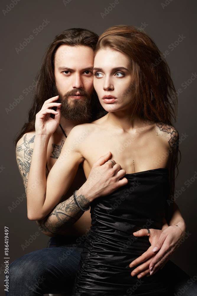 beautiful couple. sexy woman and handsome man beautiful couple. sexy woman and handsome man