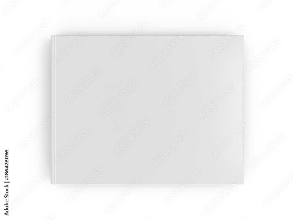 3D rendering blank book on white background 3D rendering blank book on white background