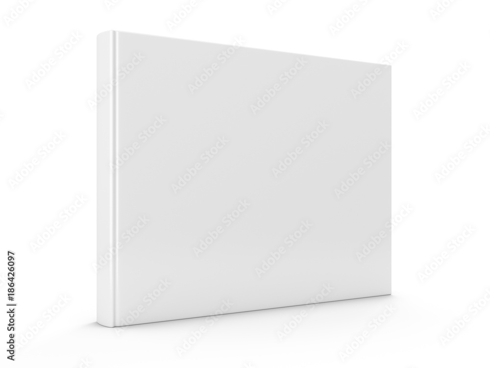 3D rendering blank book on white background 3D rendering blank book on white background