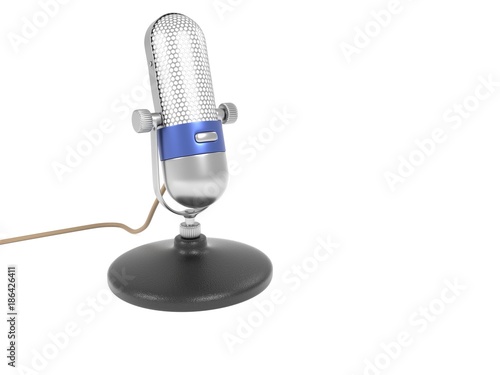 Mikrofon 3d Retro