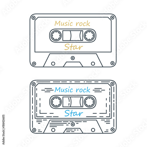 Audio Cassette Tape , Vector illustration