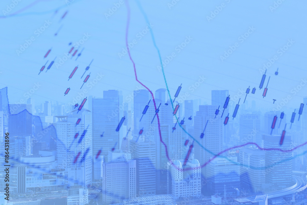 Fototapeta premium Business consept, Financial graphs