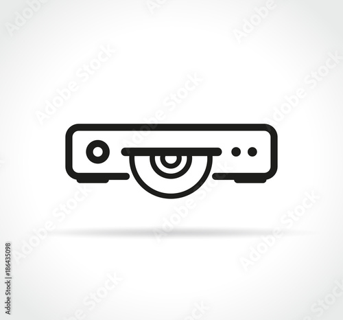cd or dvd or blue ray player icon