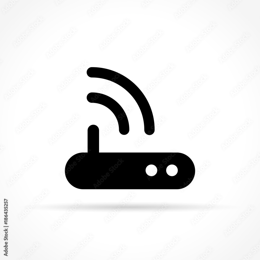 router icon on white background router icon on white background
