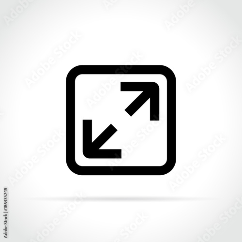 full screen icon on white background