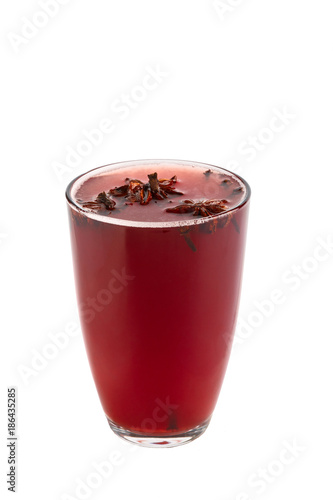 Wallpaper Mural tea made from cherry with anise in the glass Torontodigital.ca
