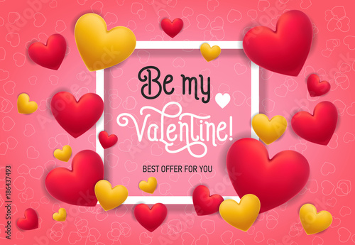 Be My Valentine Best Offer Lettering