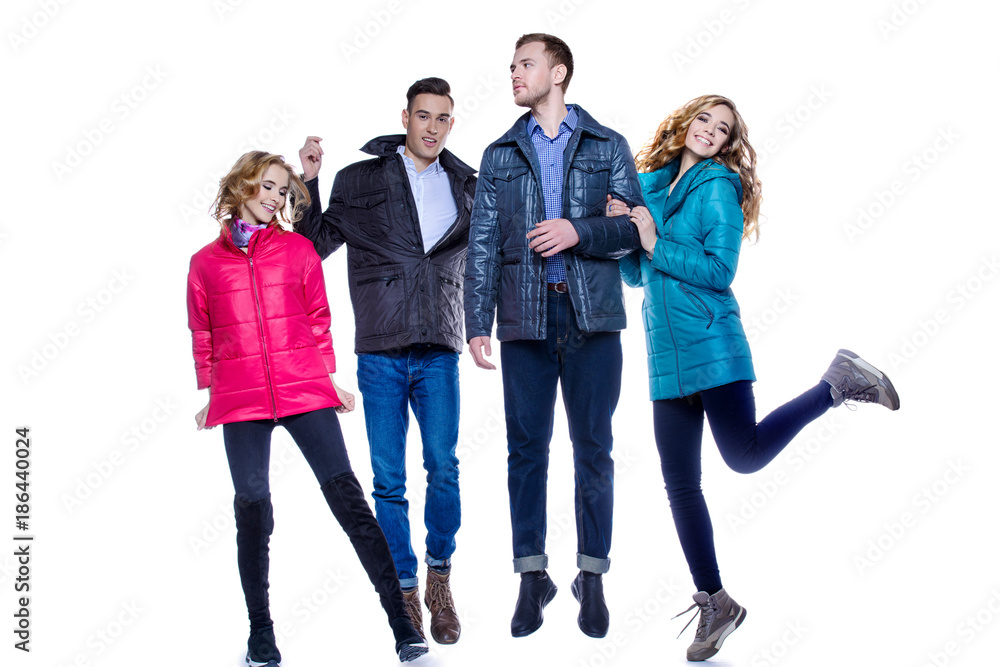 Fototapeta premium four young people