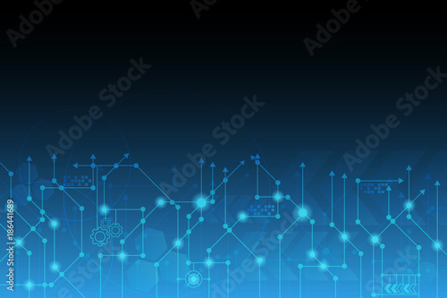 abstract futuristic circuit technology background.vector and illustration