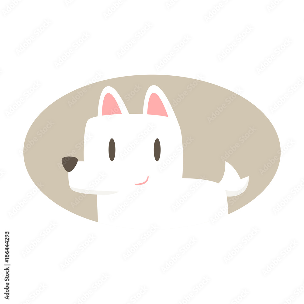 Cartoon dog icon vector Cartoon dog icon vector