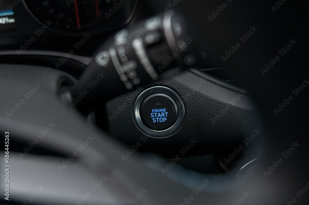 Start and stop button in the new car