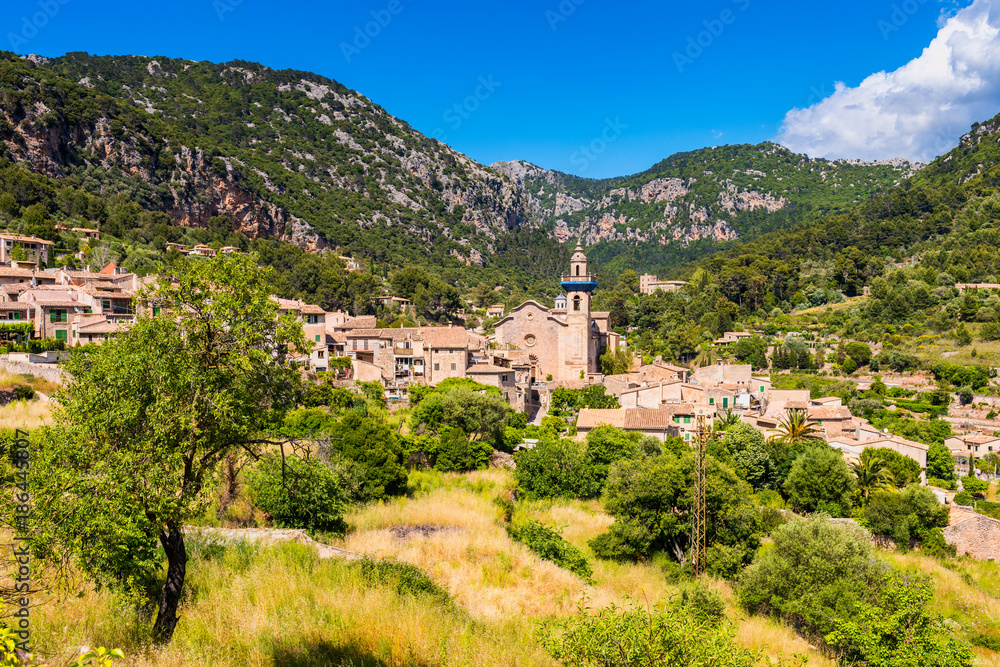 View on the Village of Valldemossa Mallorca