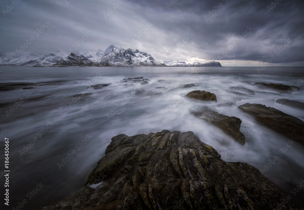 Fototapeta premium Vikten, Lofoten, Norway 2017
