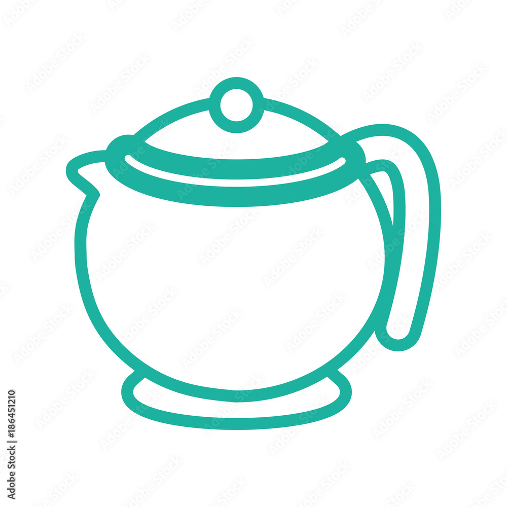 Obraz premium Porcelain teapot isolated