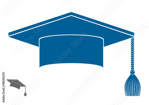 cap graduate (symbol icon) is straight and tilted