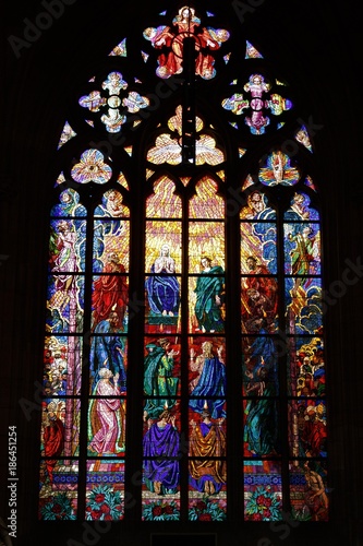 stained glass in prague