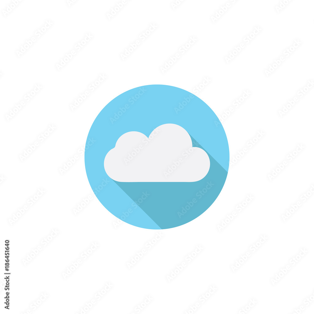 Cloud flat icon vector design Cloud flat icon vector design